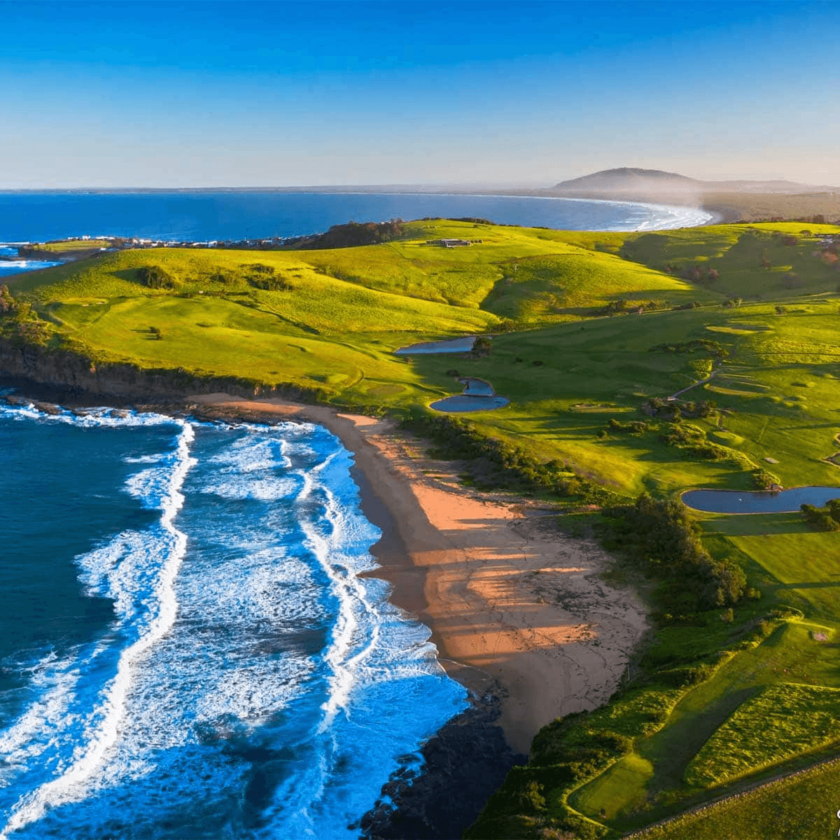 Aerial view of Gerringong coast